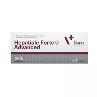 Hepatiale Forte Advanced Vet Expert – Supliment pentru Susținerea Funcției Hepatice la Câini și Pisici – 30 Tablete
